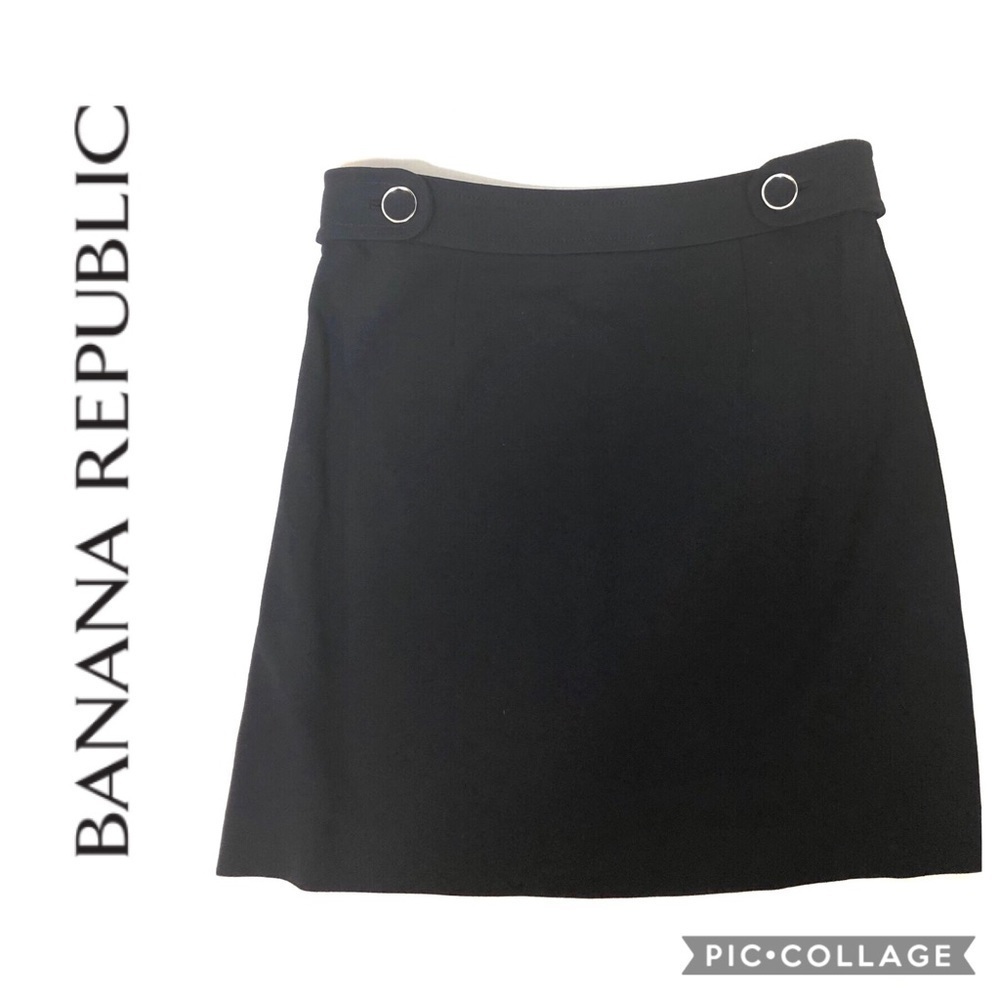 Banana Republic Navy Blue Mini Skirt 0